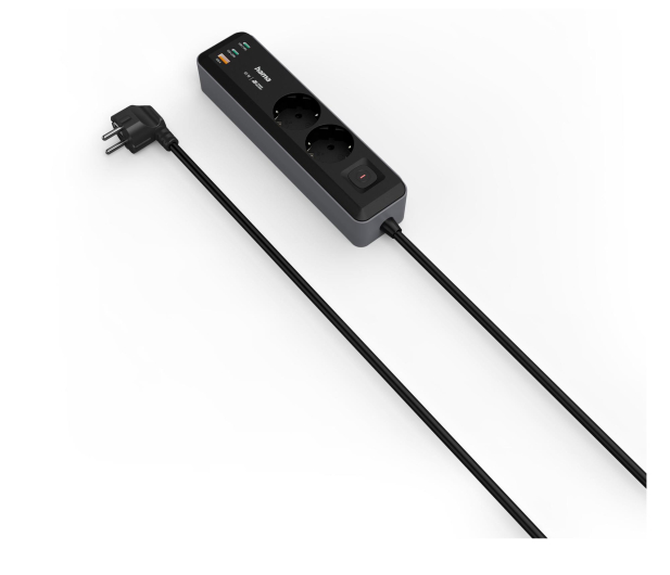 Hama Listwa zasilająca 2GN schuko, 1,4M, 2xUSB C/A, PD 65W - 1416380 - zdjęcie 2